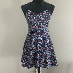 PINK Geometric Print Dress